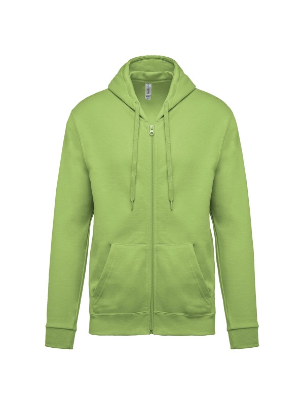 Sweatshirt com fecho e capuz - K479