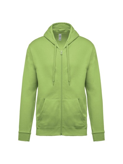 Sweatshirt com fecho e capuz - K479