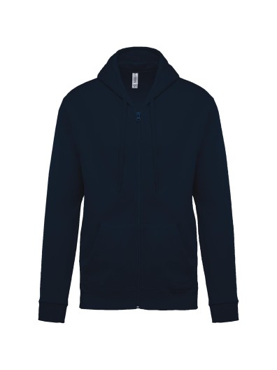 Sweatshirt com fecho e capuz - K479