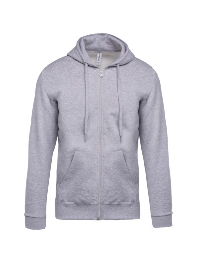 Sweatshirt com fecho e capuz - K479