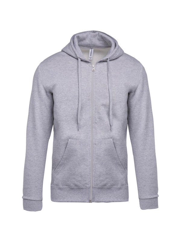 Sweatshirt com fecho e capuz - K479