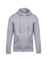 Sweatshirt com fecho e capuz - K479
