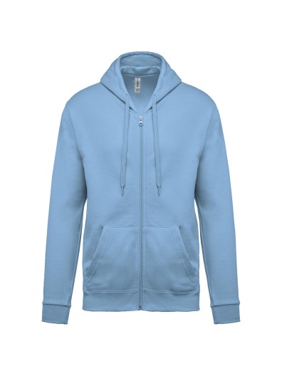 Sweatshirt com fecho e capuz - K479