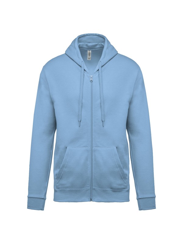 Sweatshirt com fecho e capuz - K479