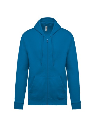 Sweatshirt com fecho e capuz - K479