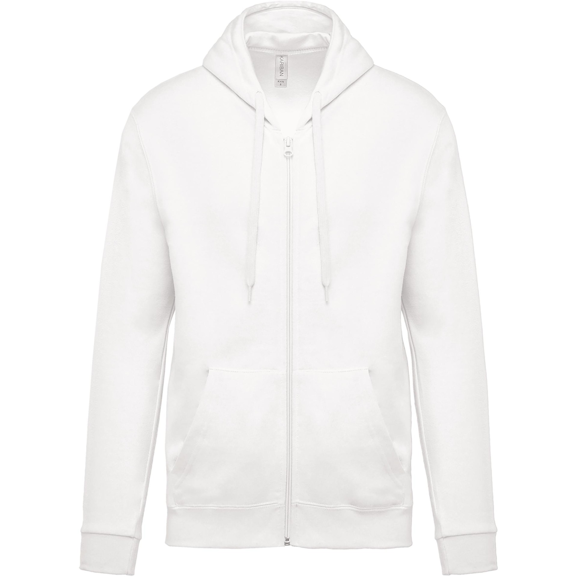 Sweatshirt com fecho e capuz - K479