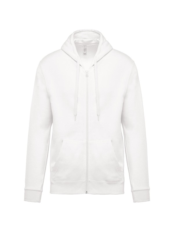 Sweatshirt com fecho e capuz - K479
