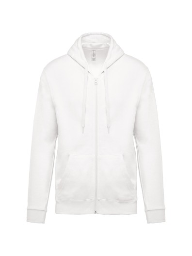 Sweatshirt com fecho e capuz - K479