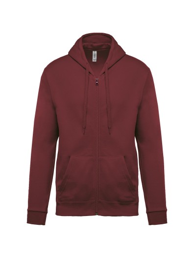 Sweatshirt com fecho e capuz - K479