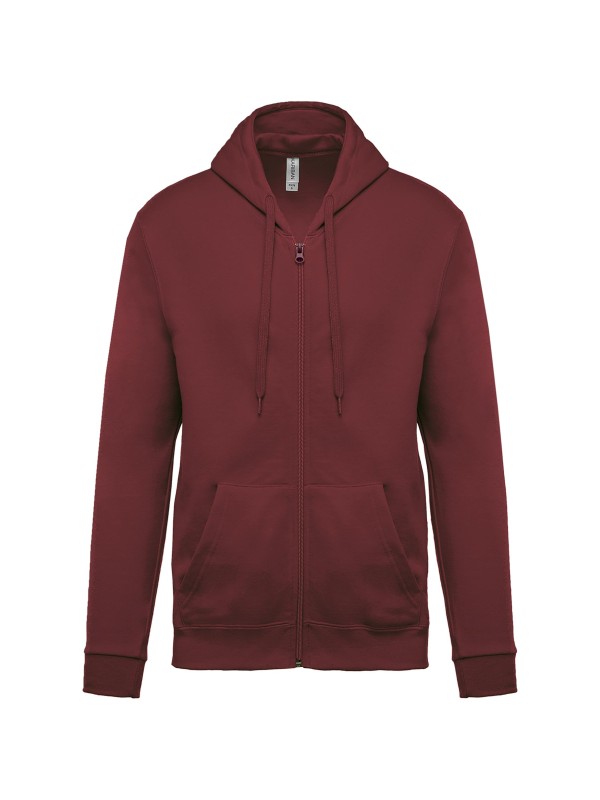 Sweatshirt com fecho e capuz - K479