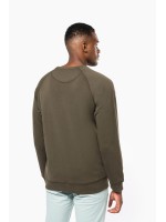 Sweatshirt BIO com decote redondo e mangas raglan - K480C