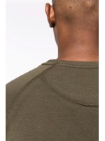 Sweatshirt BIO com decote redondo e mangas raglan - K480C