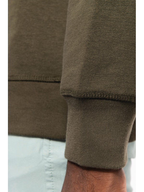 Sweatshirt BIO com decote redondo e mangas raglan - K480C