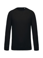 Sweatshirt BIO com decote redondo e mangas raglan - K480C