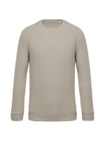 Sweatshirt BIO com decote redondo e mangas raglan - K480C