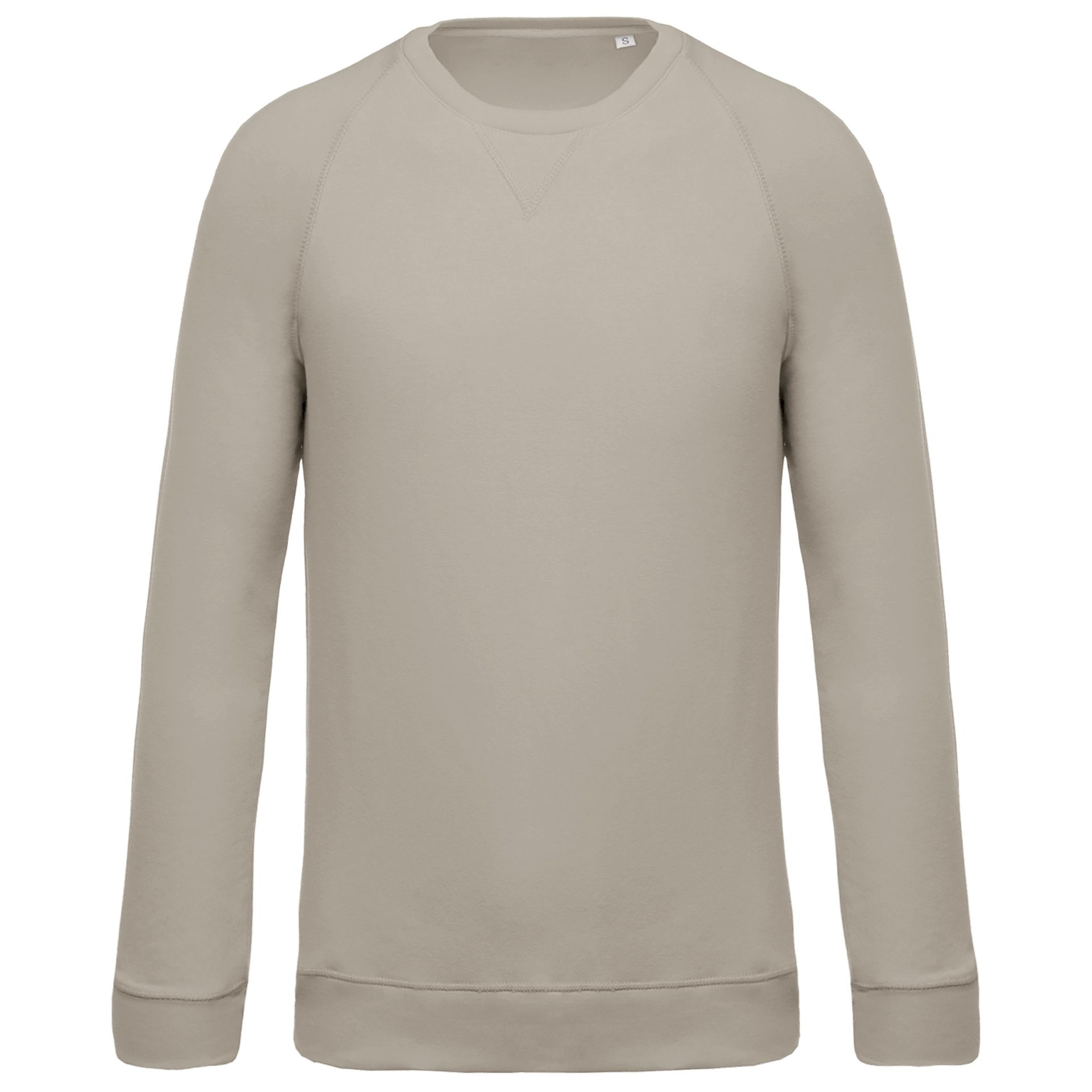 Sweatshirt BIO com decote redondo e mangas raglan - K480C