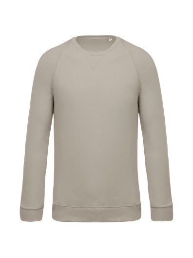Sweatshirt BIO com decote redondo e mangas raglan - K480C