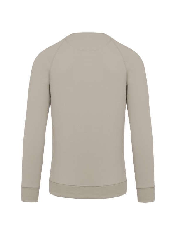 Sweatshirt BIO com decote redondo e mangas raglan - K480C