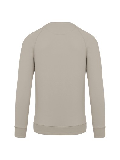 Sweatshirt BIO com decote redondo e mangas raglan - K480C