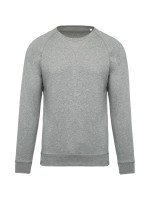 Sweatshirt BIO com decote redondo e mangas raglan - K480A
