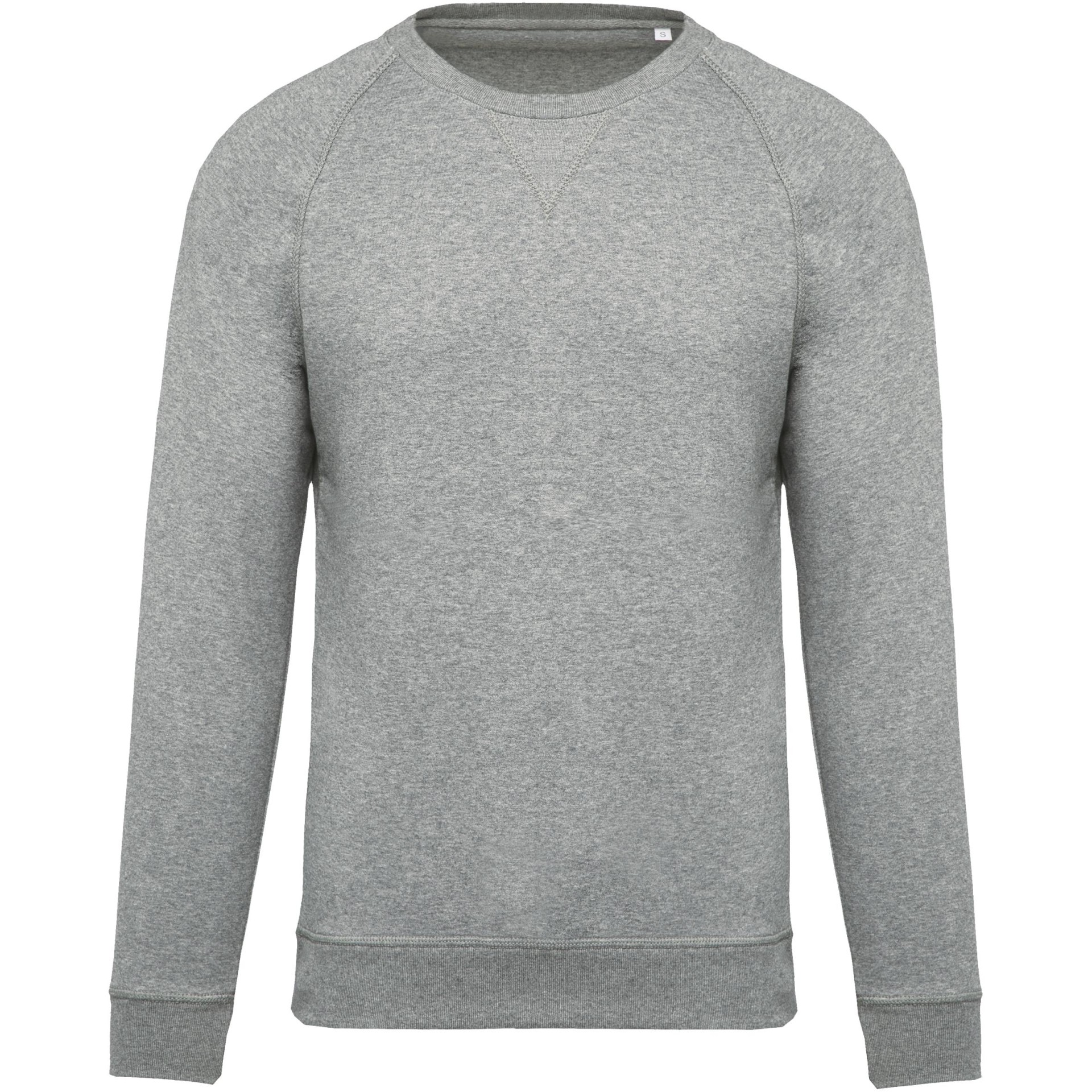 Sweatshirt BIO com decote redondo e mangas raglan - K480A