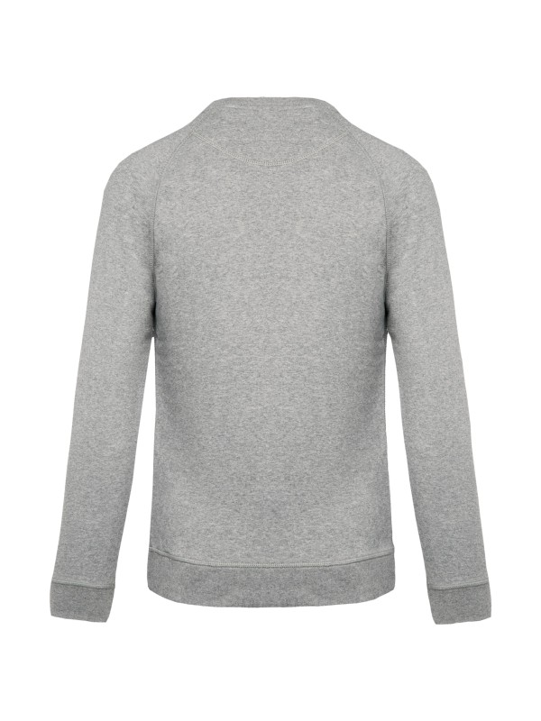 Sweatshirt BIO com decote redondo e mangas raglan - K480A