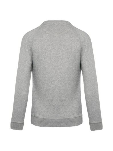 Sweatshirt BIO com decote redondo e mangas raglan - K480A