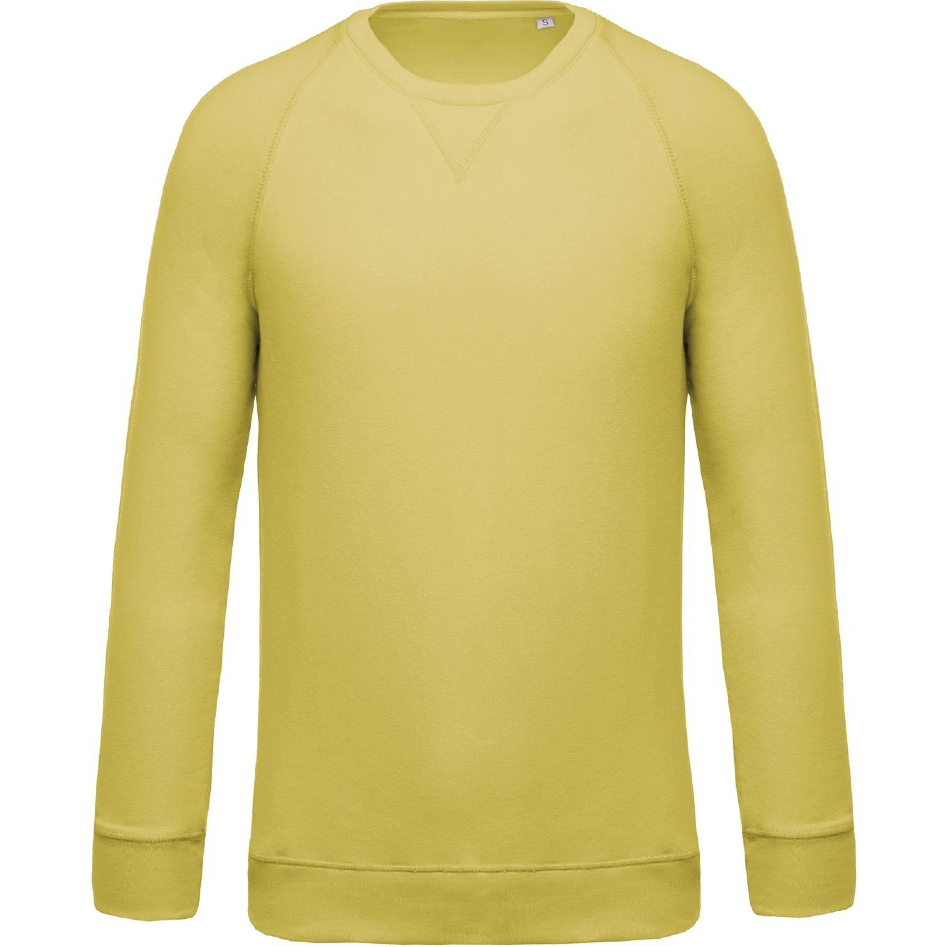 Sweatshirt BIO com decote redondo e mangas raglan - K480C