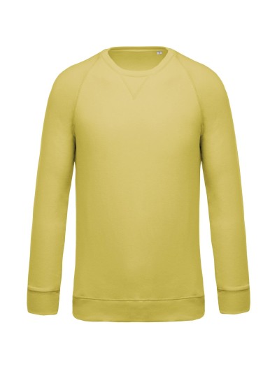 Sweatshirt BIO com decote redondo e mangas raglan - K480C