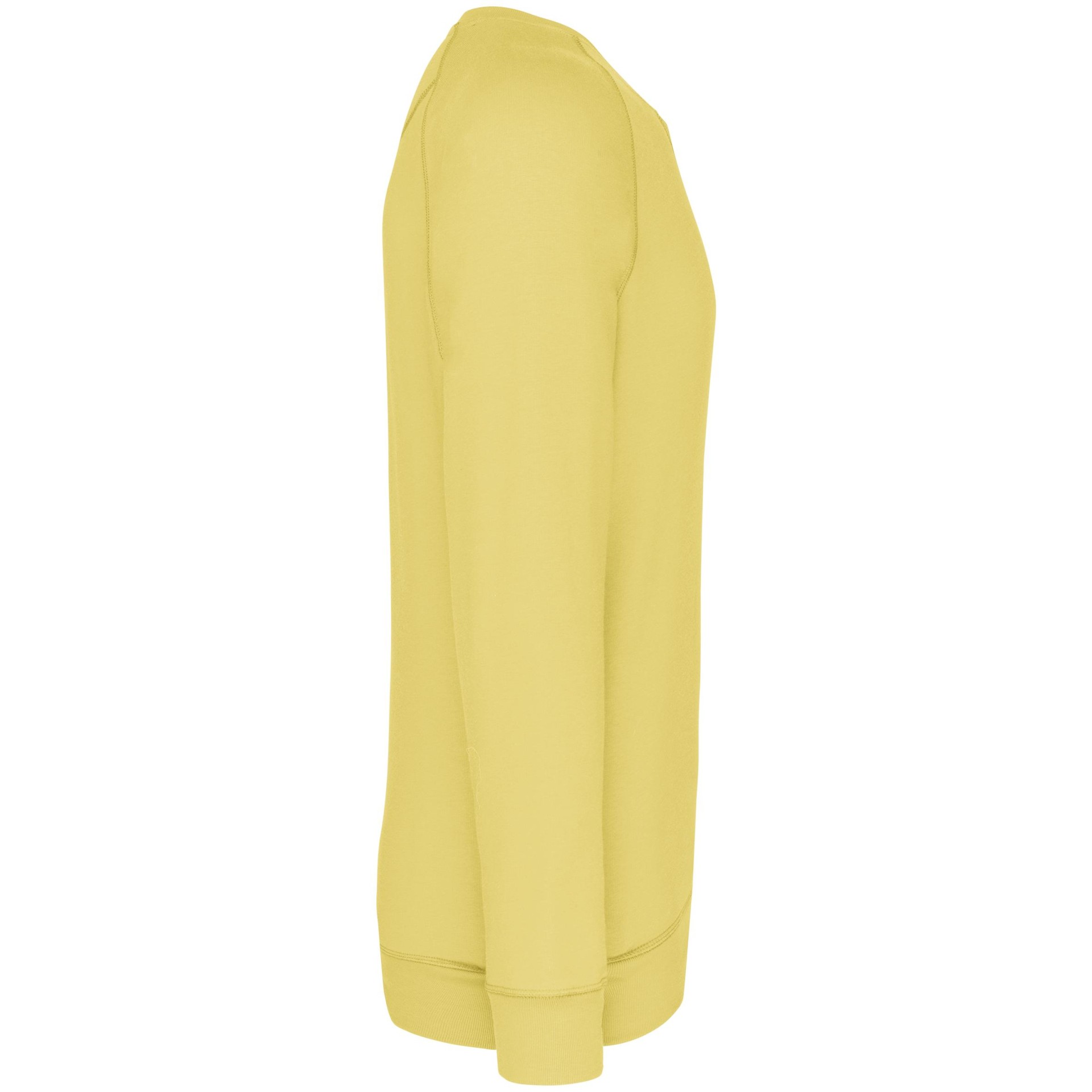 Sweatshirt BIO com decote redondo e mangas raglan - K480C