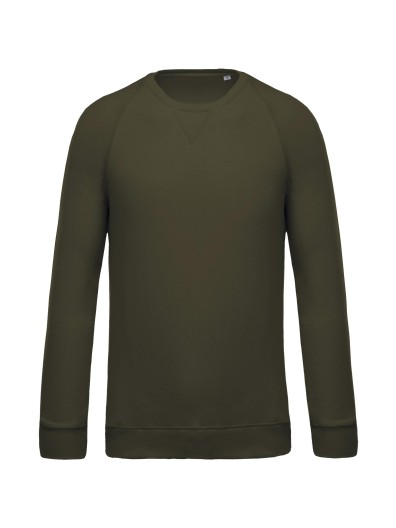 Sweatshirt BIO com decote redondo e mangas raglan - K480C