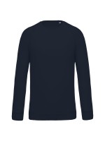 Sweatshirt BIO com decote redondo e mangas raglan - K480C