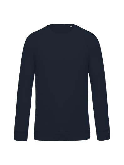 Sweatshirt BIO com decote redondo e mangas raglan - K480C