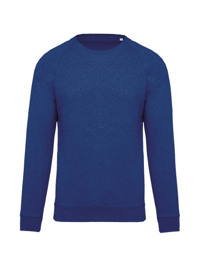 Sweatshirt BIO com decote redondo e mangas raglan - K480A