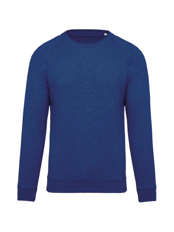 Sweatshirt BIO com decote redondo e mangas raglan - K480A