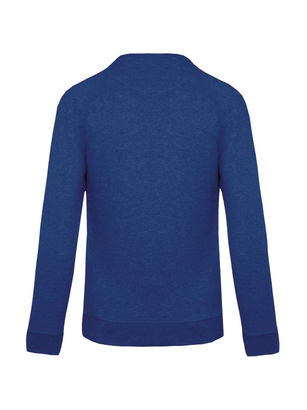 Sweatshirt BIO com decote redondo e mangas raglan - K480A