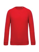 Sweatshirt BIO com decote redondo e mangas raglan - K480C