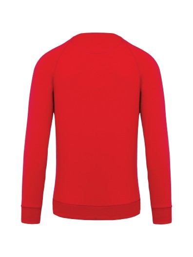 Sweatshirt BIO com decote redondo e mangas raglan - K480C