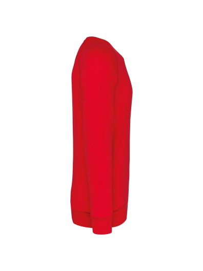 Sweatshirt BIO com decote redondo e mangas raglan - K480C