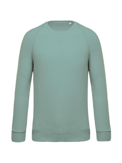 Sweatshirt BIO com decote redondo e mangas raglan - K480C