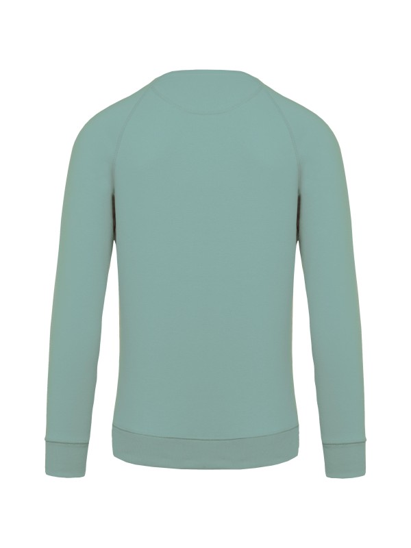 Sweatshirt BIO com decote redondo e mangas raglan - K480C