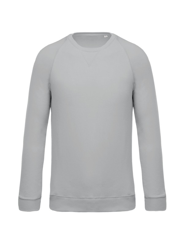 Sweatshirt BIO com decote redondo e mangas raglan - K480C