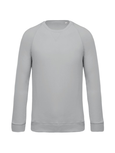Sweatshirt BIO com decote redondo e mangas raglan - K480C
