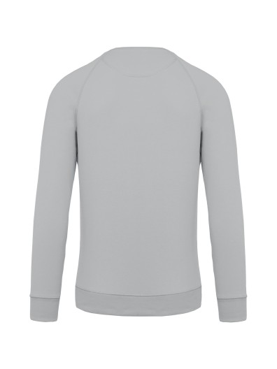 Sweatshirt BIO com decote redondo e mangas raglan - K480C