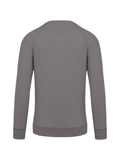 Sweatshirt BIO com decote redondo e mangas raglan - K480C