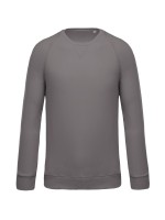 Sweatshirt BIO com decote redondo e mangas raglan - K480C