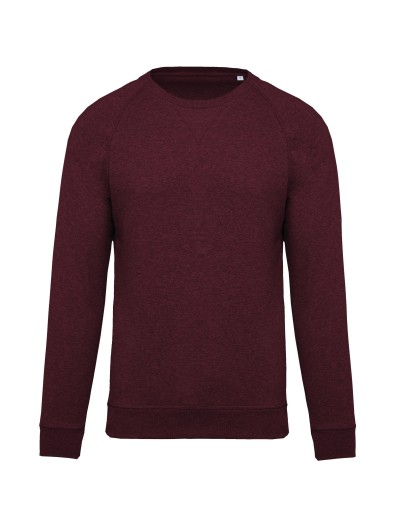 Sweatshirt BIO com decote redondo e mangas raglan - K480A