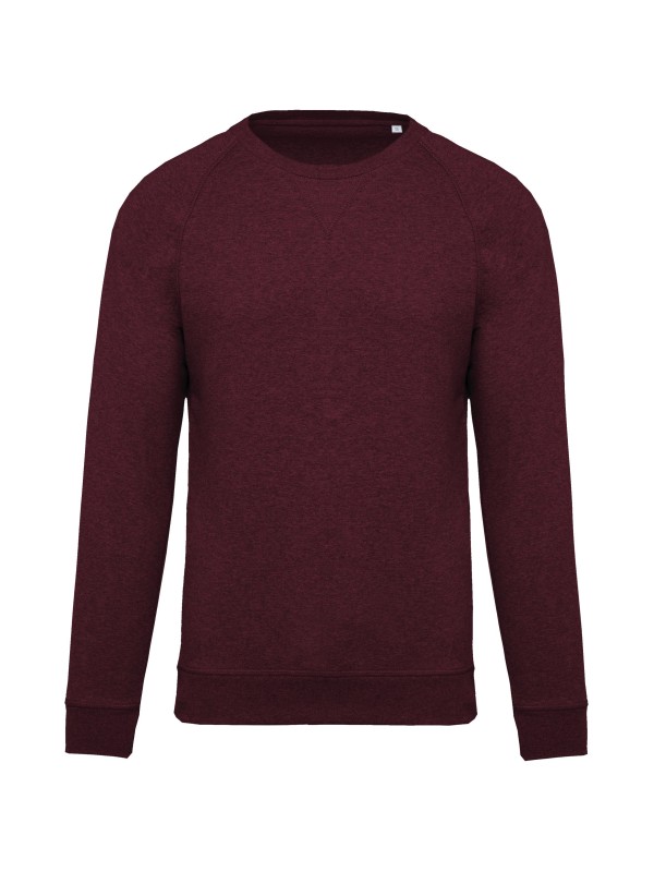 Sweatshirt BIO com decote redondo e mangas raglan - K480A