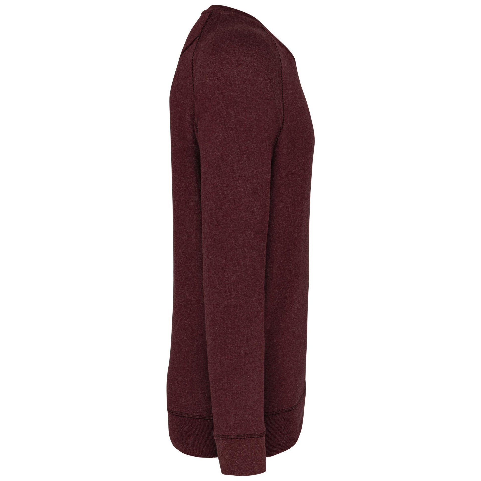 Sweatshirt BIO com decote redondo e mangas raglan - K480A