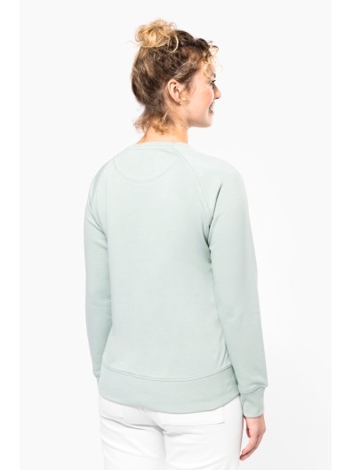 Sweatshirt BIO com decote redondo e mangas raglan - K481C